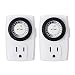 BN-LINK BND-60/U47 Indoor Mini 24-Hour Mechanical Outlet Timer, 3-Prong, 2-Pack primary