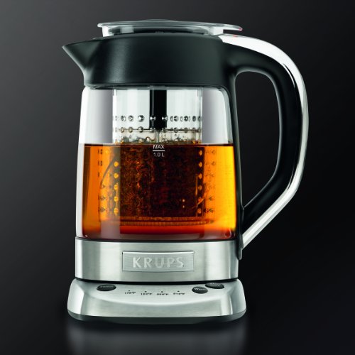 KRUPS FL700D51 Electric Glass Kettle with Incorporated Tea Infuser and