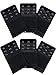 Bememo 6 Pieces Women's Bra Extenders Elastic Stretchy Bra Extension Strap for Girls Favors, 3 Rows x 3 Hooks (Black)