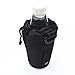 Portable Outdoor Tactical Molle Water Bottle Bag Pouch Backpack Belt Holder (Black)