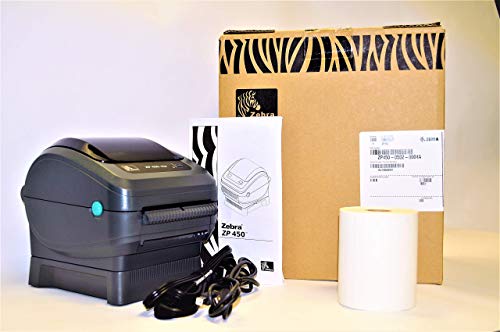 Zebra ZP450-0502-0004A CTP High Speed Direct Thermal Label Printer, Supports UPS Worldship, FedEx, Stamps, Shipworks, Shiprush and Many More (Certified Refurbished)