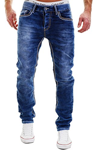 MERISH 5-Pocket Denim Jeans Straight Fit Thick Seams Modell J1706- Buy  Online in Oman at Desertcart - 159730943.