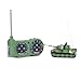 Tank Model Kit, Giveme5 German Tiger I Panzer Tank Diecast with Remote Control, Battery, Light, Sound, Rotating Turret and Recoil Action When Cannon Artillery Shoots, Mini 1:72 Scale, Dark green