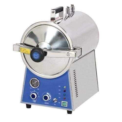 Aries Outlets Portable 24L Full Stainless Steel Pressure Steam Autoclave Sterilizer for Lab Use Equipment