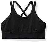 Starter Girls' Seamless Light-Compression Cami Sports Bra, Prime Exclusive, Black, M (7/8)