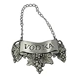 Embossed Pewter Liquor Bottle or Decanter Label