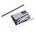 BCP 10pcs Clear Color Zip Up PVC A5 Paper Document File Bill Zipper Bag Pencil Pouch