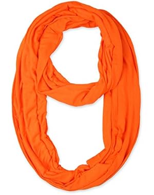 Light Weight Infinity Scarf with Solid Colors