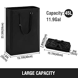 Slim Laundry Hamper with Adjustable Long