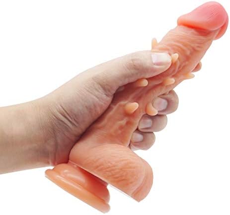Raniwindy 7.87 inch Smooth Didos Hands-Free with Strong Suction Base Fantasic Products for Men Women Beginners