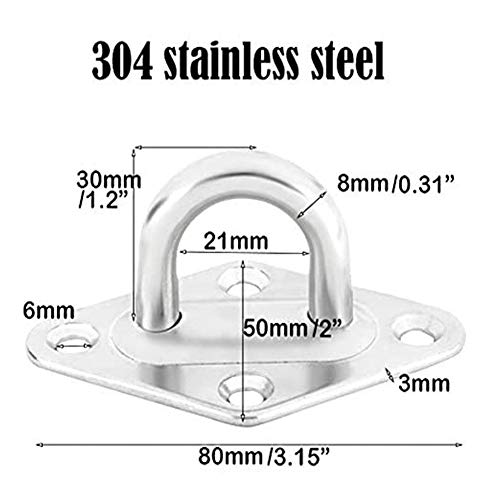 1100 lb Heavy Duty Hammock Hanging Kit for Hammock Stands,Yoga&Brazilian Hammocks,Swing Chair