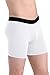 COMFORTABLE CLUB Men's Modal Microfiber Boxer Briefs Underwear (Medium, Bright White)
