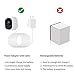 Power Adapter for Arlo with 25Ft/7.5m Weatherproof USB Cable, Continuously Charging Your Security Camera, No Need to Change The Batteries – White