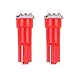 cciyu 20 Pack T5 58 70 73 74 Dashboard Gauge 5050SMD LED Wedge Lamp Bulb Light (20pack red)