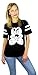 Disney Womens Minnie Mouse Varsity Football Tee Minnie Shy (Minnie Shy, Small)