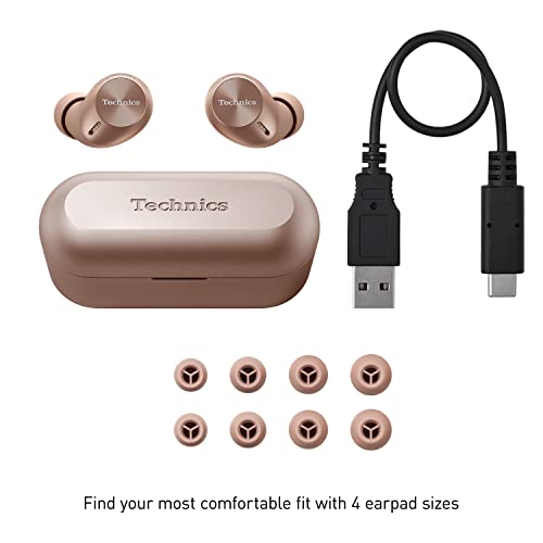 Technics True Wireless Multipoint Bluetooth Earbuds with Microphone