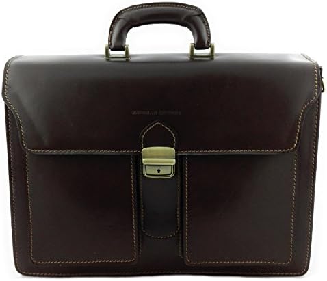 Zerimar Leather briefcase Multiple compartments ¡75 ANNIVERSARY SPECIAL OFFER! Measures: 15,7 x 11,8 x 5,9 inchs Color Brown