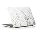 RUBAN Plastic Hard Shell Cover for MacBook Pro 13 inch case with Touch Bar/Touch ID - White Marble