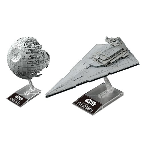 Bandai Star Wars Plastic Model Death Star II 1/2,700,000 & Star Destroyer 1/14,500 