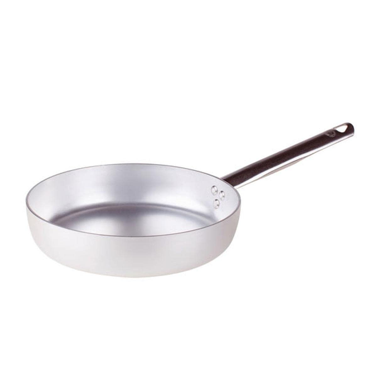 Pentole Agnelli Aluminium Inbox Frying Pan 2 Mm. Thick With Steel Handle, Diameter 24 Cm.