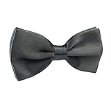 Startby Mens Shiny Adjustable Neck Solid Bow Ties Pre Tied