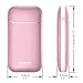 Letouch Rechargeable Hand Warmer 5200mAh Power Bank, Portable USB Electric Hand Warmers Double-Sided Heating Mobile External Battery Charger Best Gift in Winter for Women,Man (7800mAh Rose Gold)