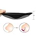 SERMICLE Self-Adhesive Bra Pads inserts, Removeable Silicone Triangle Push Up Pads With Massage 2 Pairs (Skin and Black, One fit all)