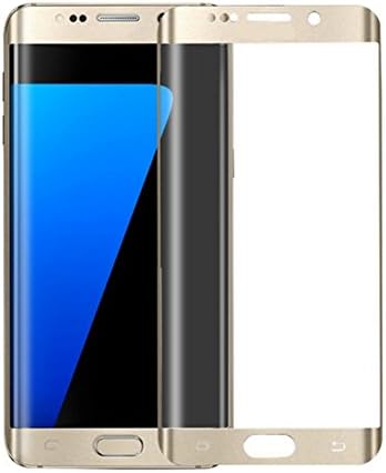 Galaxy S7 Edge Screen Protector, Galaxy S7 Edge Glass Screen Protector,[Full Coverage][No-Bubble][Anti-Scratch][9H Hardness]Tempered Glass Screen Protector for Sumsung Galaxy S7 Edge (Gold)
