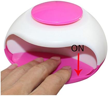 Kelaina Mini Portable Nail Polish Dryer For Nail Art Tool(White+Pink)