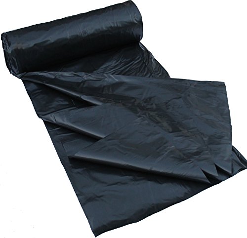 6 Mil Polyethylene Sheeting Roll (20’ x 100’) Black Plastic Sheeting