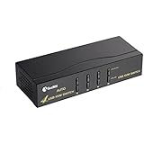 Sea Wit VGA KVM Switch,4 Port VGA Switch Video Switcher Box with USB HUB Port Supports 1920X1440 Resolution Audio and Mic -4 in 1 out