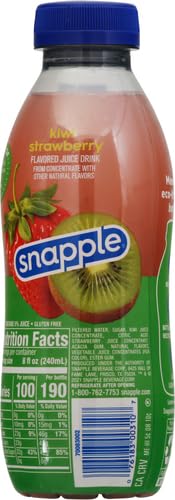 SNAPPLE KIWI STRAW, 16 FL OZ (PACK OF 12)