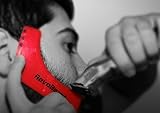 RevoBeard Beard Styling Template/Stencil for Men - Lightweight and Flexible - One Size Fits All - Curve Cut, Step Cut, Neckline & Goatee Beard Shaping Tool