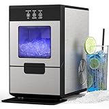 Kikihuose Nugget Ice Maker, 44lbs/24Hrs, Soft