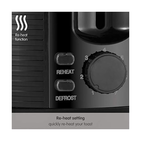 Morphy-Richards-228398-Arc-2-Slice-Toaster-Black Morphy Richards Arc 2-Slice Toaster - Black - 2 Slot - Plastic - Variable Browning Control - 228398