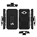 Core Prime Case, LK [Heavy Duty] Black Armor Holster Defender Full Body Protective Hybrid Case Cover with Belt Clip for Samsung Galaxy Core Prime