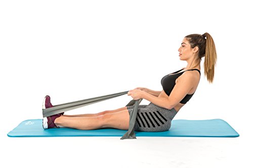 Meglio Latex Free Resistance Bands 7ft. Exercise Bands for Physical Therapy, Strength Training Workouts, Yoga, Pilates, Stretching. Range of Resistance Strengths & Exercise Guide Booklet Included