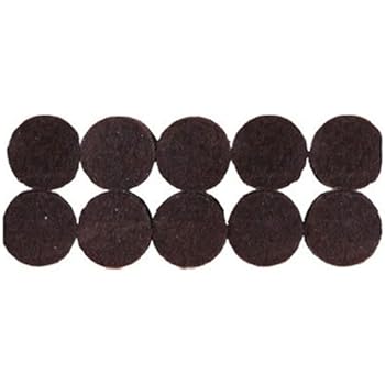 Shepherd Hardware 9861 3/4-Inch Heavy Duty Self-Adhesive Felt Furniture Pads, 20-Pack, Brown