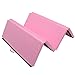 Soozier PU Leather Gymnastics Tumbling/Martial Arts Folding Mat, Pink, 4 x 6' x 2