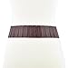 Talleffort Wide Metal Interlock Buckle Elastic Waist Belt For Women (Waist(26