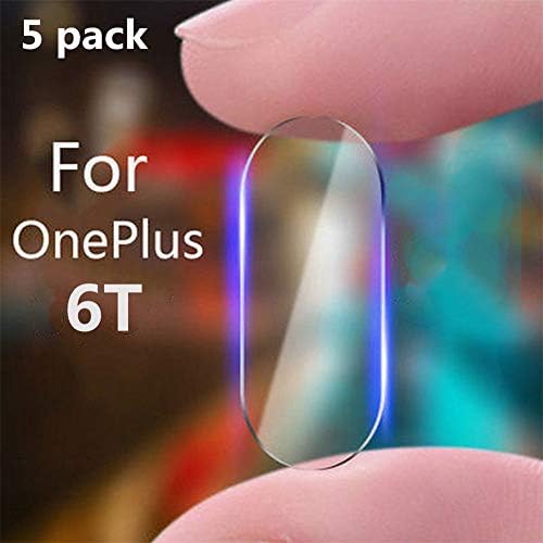 Interesting for OnePlus 6T Back Rear Camera Lens Screen Protector Glass Film HD Clear(5 Pack)