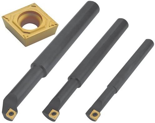 MINI S-SCLC R/L Boring Bars and RH Set 15 pc Set includes 3 RH Boring Bars (3/8, 1/2, 5/8"), 10 CCMT-21.51 - UF-DHCP25 insert, 1 T-7 Torx key and 1 storage box