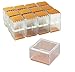 polkar Silicone Chair Leg Pads Felt Mat Table Leg Caps Hardwood Floor Protectors Square #17,Length from 1.89'' to 2.2''（48mm-55mm）(16 Pack)