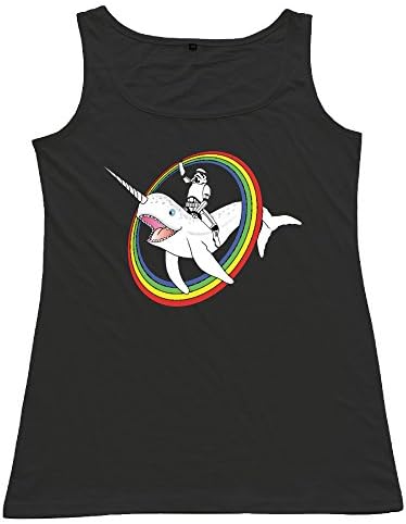 Xiaxkeng Narwhal Rainbow Stormtrooper Women's Custom Tank Top Tee SizeXXL ColorBlack