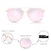 Fashion Aviator Metal and PC Frame Sunglasses pink sunglasses WELMADE CHEX (PINK, PINK)