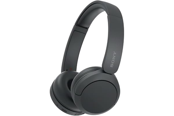 Sony WH-CH520 Wireless Headphones Bluetooth On-Ear Headset with Microphone and up to 50 Hours Battery Life with Quick Chargin