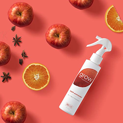Grow Fragrance 100% Plant-Based Air + Fabric Freshener, 5 oz (Apple Pomander) Safe for Home - Limited Edition!