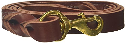 Leather brothers 4-feet x 1-inch twisted latigo dog lead, large, …
