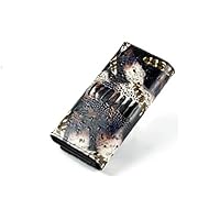 Miyahouse Genuine Leather Female Crocodile Wallets Feather Design Women Cards Lady Clutches (1112f)