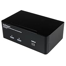 StarTech.com  2 Port Dual DisplayPort USB KVM Switch with Audio & USB 2.0 Hub